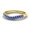 Blue Sapphire Yellow Gold Eternity Ring Que Sera
