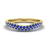 Blue Sapphire Yellow Gold Eternity Ring Que Sera