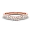 White Sapphire Rose Gold Eternity Ring Que Sera