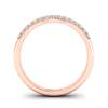 White Sapphire Rose Gold Eternity Ring Que Sera