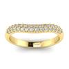 White Sapphire Yellow Gold Eternity Ring Que Sera