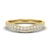 White Sapphire Yellow Gold Eternity Ring Que Sera