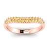 Yellow Sapphire Rose Gold Eternity Ring Que Sera