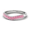 Pink Sapphire White Gold Eternity Ring Que Sera