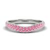 Pink Sapphire White Gold Eternity Ring Que Sera