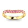 Pink Sapphire Yellow Gold Eternity Ring Que Sera