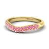 Pink Sapphire Yellow Gold Eternity Ring Que Sera