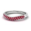 Ruby White Gold Eternity Ring Que Sera