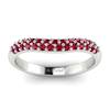 Ruby White Gold Eternity Ring Que Sera