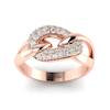 White Sapphire Rose Gold Eternity Ring Oasis