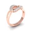 White Sapphire Rose Gold Eternity Ring Oasis