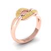 Yellow Sapphire Rose Gold Eternity Ring Oasis