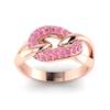 Pink Sapphire Rose Gold Eternity Ring Oasis