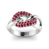 Ruby White Gold Eternity Ring Oasis