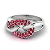 Ruby White Gold Eternity Ring Oasis