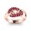Ruby Rose Gold Eternity Ring Oasis