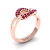 Ruby Rose Gold Eternity Ring Oasis