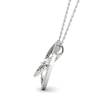 Diamond White Gold Fine Gemstone Necklace Horus