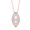 Diamond Rose Gold Fine Gemstone Necklace Horus