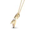 Diamond Yellow Gold Fine Gemstone Necklace Horus