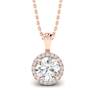 Diamond Rose Gold Fine Gemstone Necklace Juliet