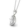 Diamond White Gold Fine Gemstone Necklace Levin