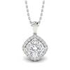 Diamond White Gold Fine Gemstone Necklace Levin