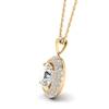 Diamond Yellow Gold Fine Gemstone Necklace Aura