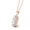 Diamond Rose Gold Fine Gemstone Necklace Milky Way