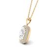 Diamond Yellow Gold Fine Gemstone Necklace Milky Way