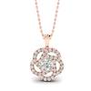 Diamond Rose Gold Fine Gemstone Necklace Dreamtime