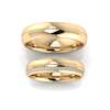 Yellow Gold Wedding Ring Set Santiago