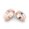 Rose Gold Wedding Ring Set Calahan