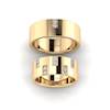 Yellow Gold Wedding Ring Set Aida