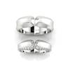 White Gold Wedding Ring Set Evy