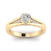 Designer Engagement Ring Blazingstar Yellow Gold