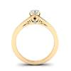 Designer Engagement Ring Blazingstar Yellow Gold
