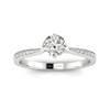 Designer Engagement Ring Freesia White Gold