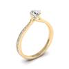 Designer Engagement Ring Freesia Yellow Gold