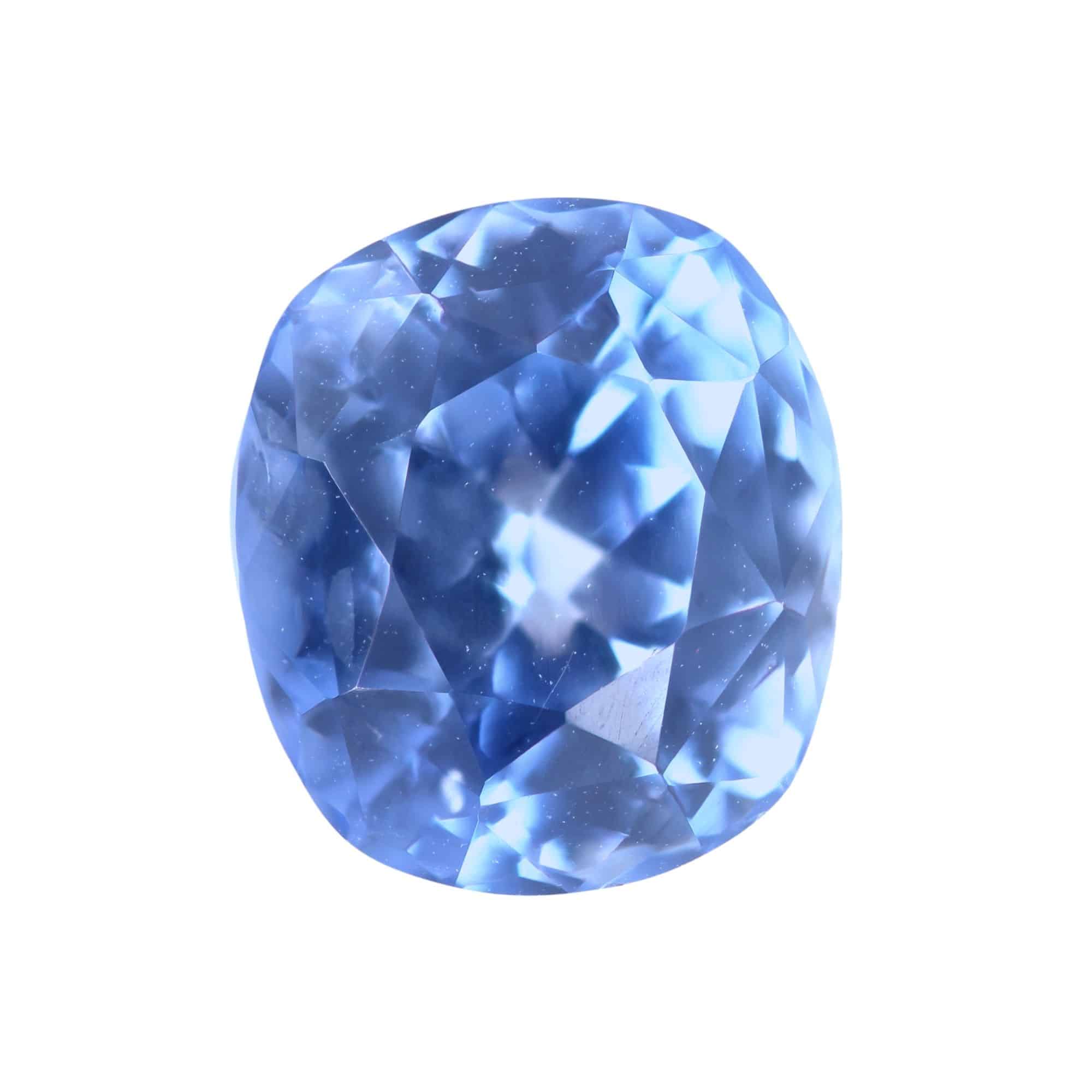 Massive blue sapphire 3.28ct rectangular cushion shape