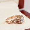 Diamond Rose Gold Vintage Engagement Ring Country Road