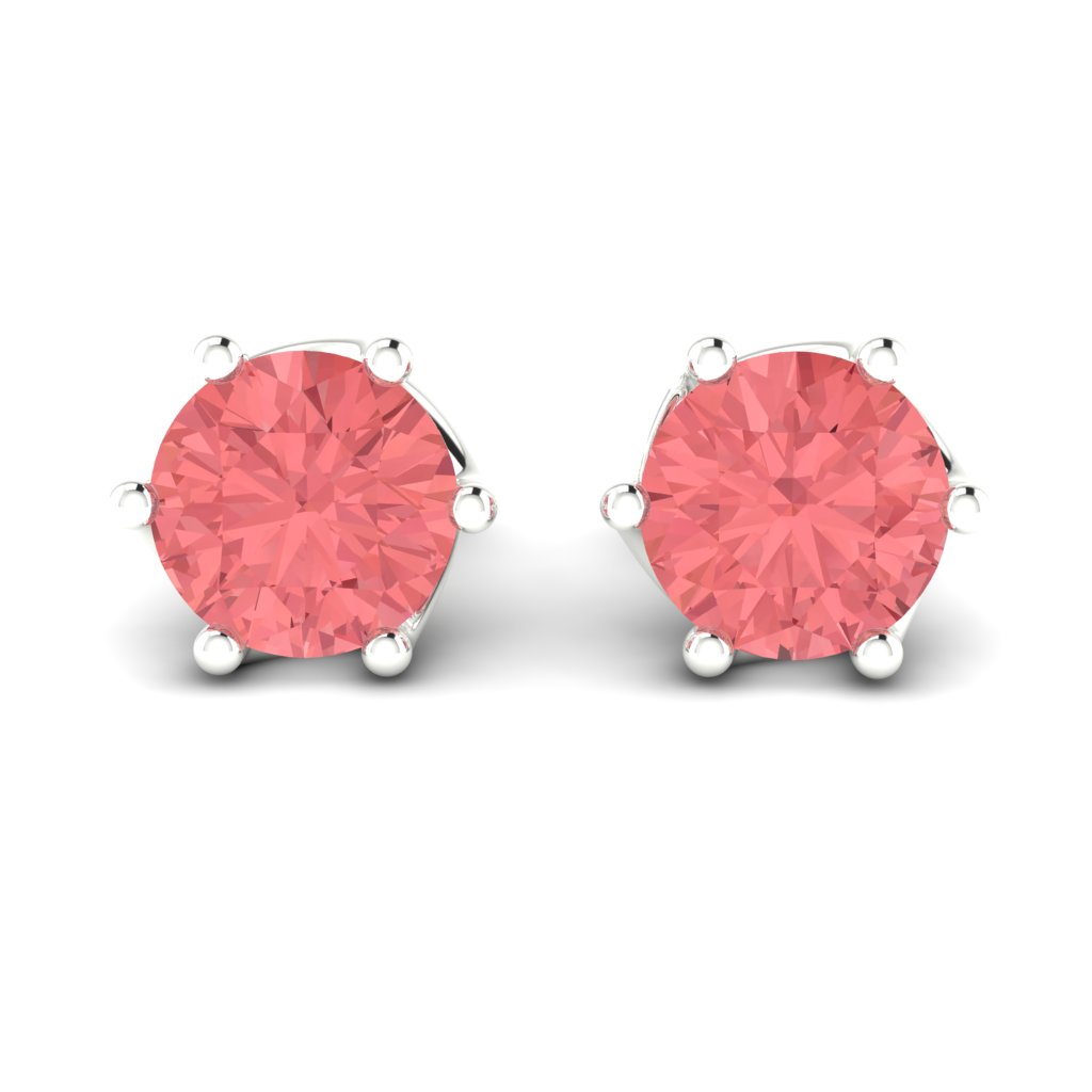 Padparadscha Sterling Silver Eye of Cyclone Design