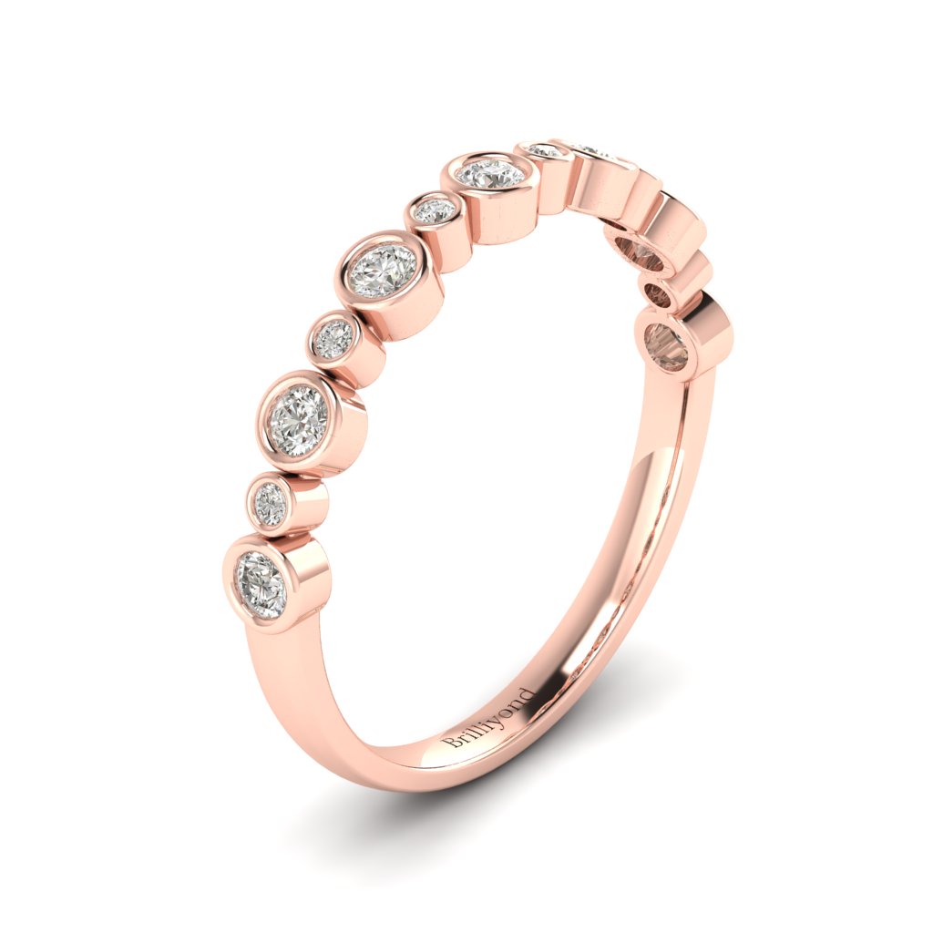 Rose Gold Wedding Ring Alba