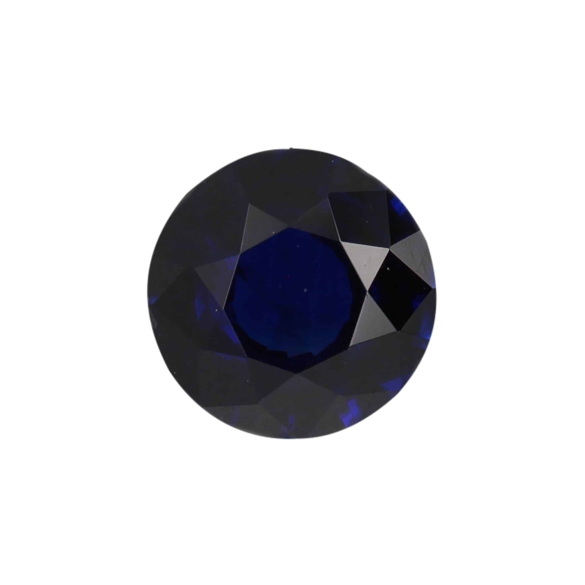 Natural Deep Blue Sapphire 0.5ct (5.09x5.06x2.57mm)_image1