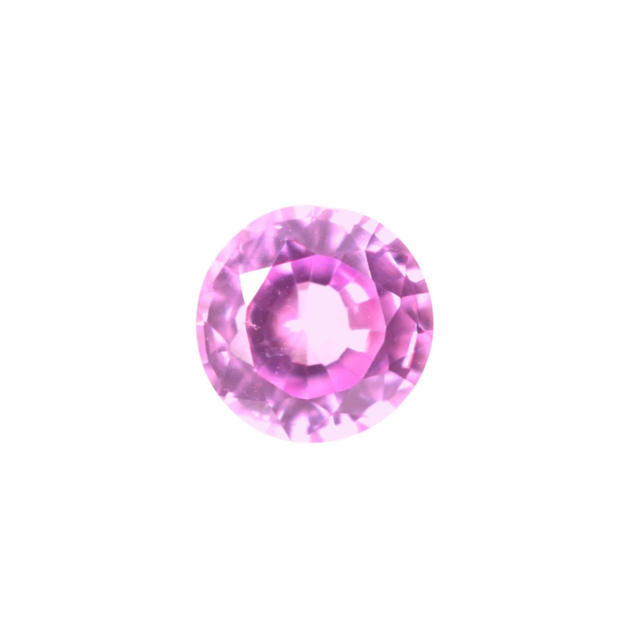 Classic round shape pink sapphire 0.72ct from Brilliyond