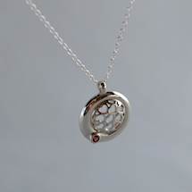 Express your compassion and embellish the outfit with this shield of peace with a Heart pattern. This is a unique original Australian Image3Descriptions by Brilliyond and you won't find this anywhere else.\nWe have given enormouse attention to every details of these desings. This Heart shied comes in a Dome Image6Description.\nThis pendant is casted as a single piece and the Image4Description has set afterwards by hand. This prevents any irregularities and welders marks. Hand finishing and polis