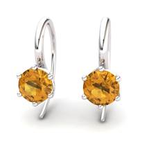 Citrine Eye of Cyclone Hook Earrings