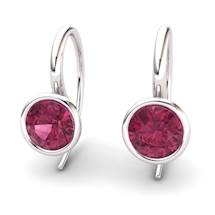 Garnet Imperial Cone Hook Earrings