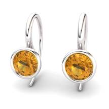 Citrine Imperial Cone Hook Earrings