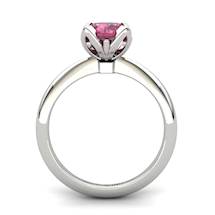 Garnet Artisanal Lilac Wonder Tulip Solitaire Ring